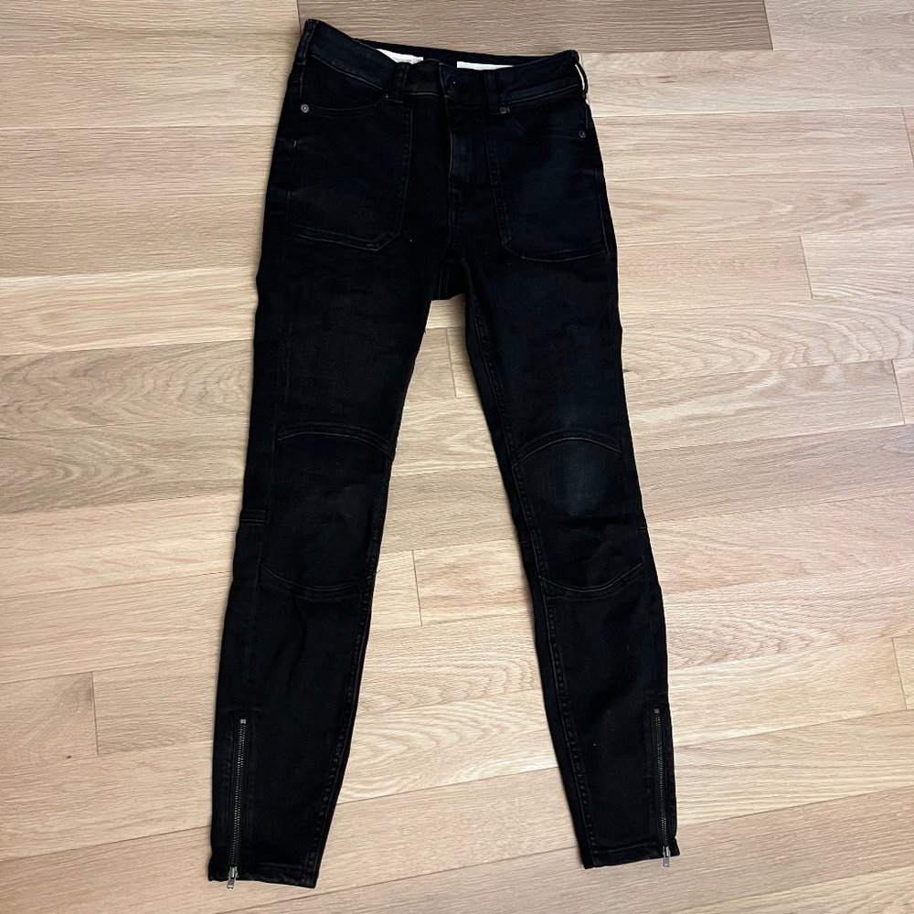 Pilcro Anthropologie High-Rise Denim Legging Black Size 26